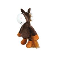 Trixie pluche paard met dierengeluid - thumbnail