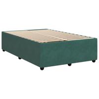 Boxspring met matras fluweel donkergroen 120x200 cm - thumbnail