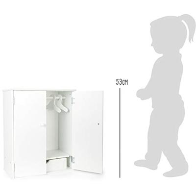 Small Foot houten poppen kledingkast met hangers, 3dlg.