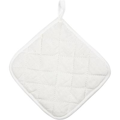 Creativ Company Pannenlappen, afm 20x20 cm, 145 gr, wit, 4 stuk/ 1 doos - thumbnail