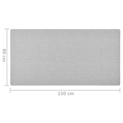 VidaXL Tapijtloper 80x150 cm lichtgrijs