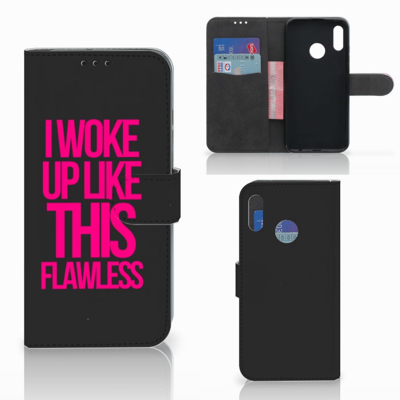 Honor 10 Lite Hoesje met naam Woke Up - Origineel Cadeau Zelf Maken Honor 10 Lite Hoesje met naam Woke Up - Origineel Cadeau Zelf Maken
