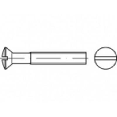 TOOLCRAFT TO-5392560 Bolverzonken schroeven M3 8 mm Sleuf Staal Galvanisch verzinkt 200 stuk(s)