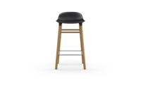 Normann Copenhagen Form barkruk H65 Black vierpoot eikenhout - thumbnail