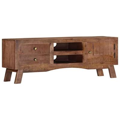 VidaXL Tv-meubel 110x30x40 cm ruw mangohout