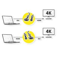ROLINE GOLD Monitorkabel DVI (24+1) - HDMI, M/M, 7,5 m - thumbnail