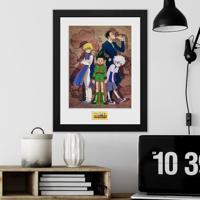 Hunter X Hunter Framed Print - Key Art Map - thumbnail