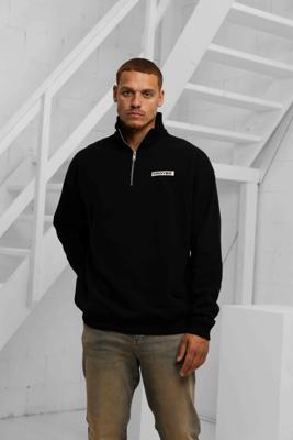 Croyez Etiquette Half-Zip Sweater Heren Zwart - Maat S - Kleur: Zwart | Soccerfanshop