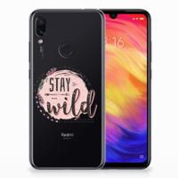 Xiaomi Redmi Note 7 Pro Telefoonhoesje met Naam Boho Stay Wild - thumbnail