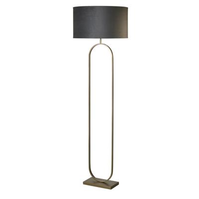 Searchlight VloerlampModish brons met donker grijze kap - EU95102DGY