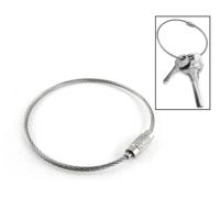 Buiten Camping multifunctionele stalen draadkabel Ring / roestvrij staal draad belangrijke Chain(Silver) - thumbnail