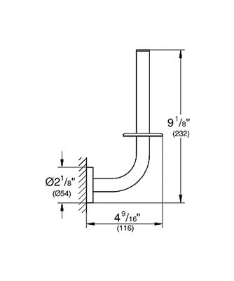Grohe Essentials reserverolhouder 5,4x11,6x23,2cm warm sunset geborsteld