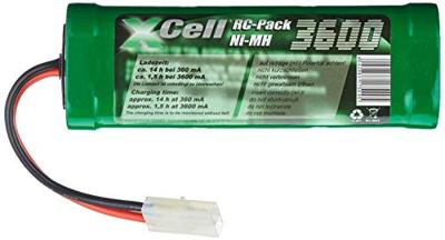 XCell NiMH accupack 7.2 V 3600 Aantal cellen: 6 Tamiya-stekker