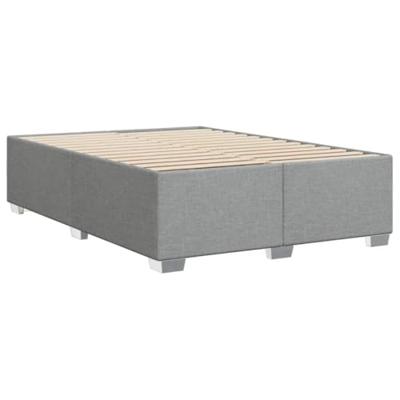 Bedframe zonder matras stof lichtgrijs 160x200 cm