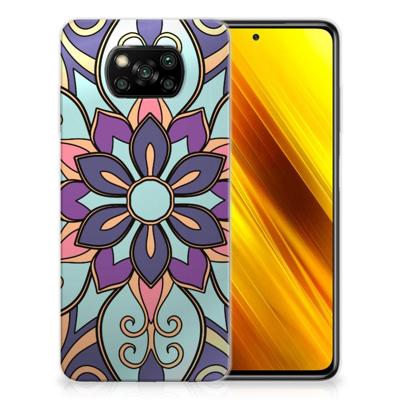 Xiaomi Poco X3 | Poco X3 Pro | TPU Case | Purple Flower Xiaomi Poco X3 | Poco X3 Pro | TPU Case | Purple Flower