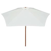 Parasol 270x270 cm houten paal crèmewit - thumbnail