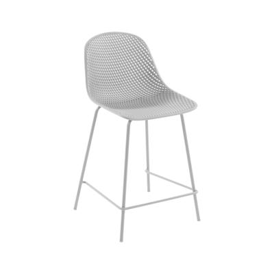 Kave Home Barstoel 'Quinby' kleur Wit (zithoogte 65cm)