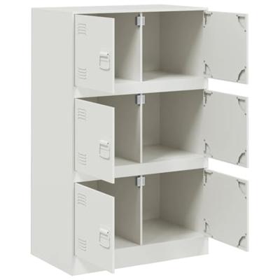 Dressoir 67x39x107 cm staal wit Dressoir 67x39x107 cm staal wit