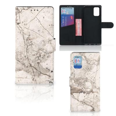 Samsung Galaxy A02s | M02s | Bookcase | Marmer Beige Samsung Galaxy A02s | M02s | Bookcase | Marmer Beige