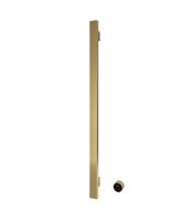 Hotbath &MORE set van 1 rails RASV135 SQUARE135 cm met separate schakelaar en inbouw element Geborsteld Messing PVD (RASV135-1BBP) - thumbnail