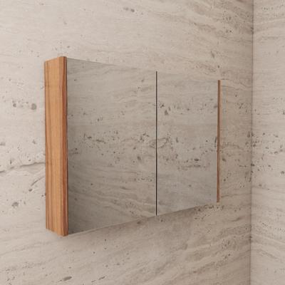 Spiegelkast BWS Riga 100 cm, 2 Deuren Walnoot