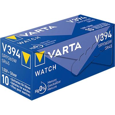 Varta Knoopcel 394 1.55 V 1 stuk(s) 58 mAh Zilveroxide SILVER Coin V394/SR45 NaBli 1