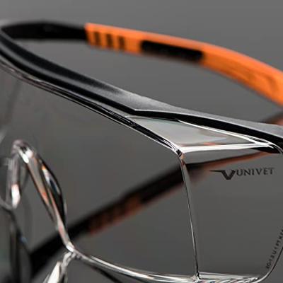 Univet 5X7 5X7-01-00 Overzetbril Met anti-condens coating, Incl. UV-bescherming Zwart, Oranje EN 166 DIN 166