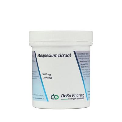 Deba Pharma Magnesiumcitraat 1000mg 100 Capsules