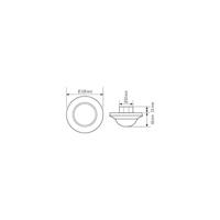 ESYLUX EP10425707 Aanwezigheidsmelder (plafond) Inbouw (in muur) 360 ° Wit IP20 - thumbnail