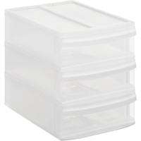 Rotho SYSTEMIX Design Ladekast met 3 Lades 26.5x19.2x23.3 cm Wit - thumbnail