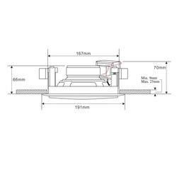 Renkforce CL-130RT PA-inbouwluidspreker 45 W 100 V Wit 1 stuk(s)