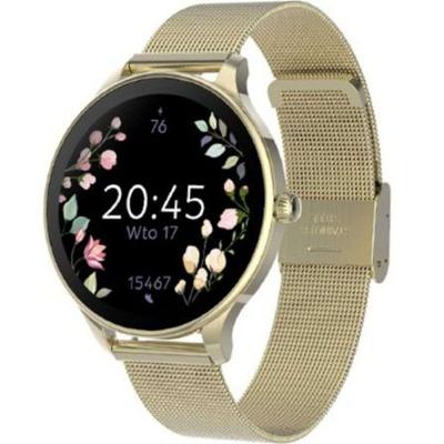 FOREVER Smartwatch dames waterdicht roségoud Velora SB-306 met AMOLED touchscreen 1,19 inch - dameshorloge stappenteller hartslagmeter cyclusmeter slaapmonitor calorieteller - iOS/Android