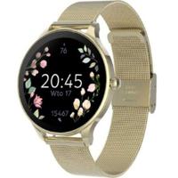 FOREVER Smartwatch dames waterdicht roségoud Velora SB-306 met AMOLED touchscreen 1,19 inch - dameshorloge stappenteller hartslagmeter cyclusmeter slaapmonitor calorieteller - iOS/Android - thumbnail