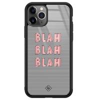 iPhone 11 Pro Max glazen hardcase - Blah blah blah - thumbnail
