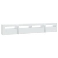 Tv-meubel met LED-verlichting 240x35x40 cm wit - thumbnail