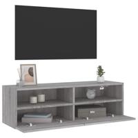 Tv-wandmeubel 100x30x30 cm bewerkt hout grijs sonoma - thumbnail