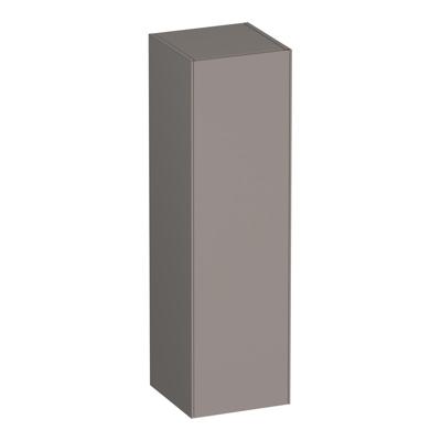 Brauer Inspire - Hoge Kast - 120 cm - 1 Deur - Greeploos - Linksdraaiend - Mat Taupe