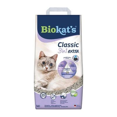 Biokat's Classic 3 in 1 Extra kattenbakvulling 14 liter Biokat's Classic 3 in 1 Extra kattenbakvulling 14 liter