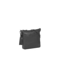 Justified Bags Justified Bags® Nynke Kleine - Leer- Crossbodytas - Leren Schoudertas - Zwart - thumbnail