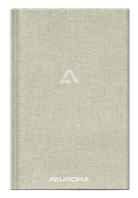Notitieboek aurora a5 lijn 192 pagina's 80g grijs | 8 stuks