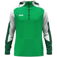 JAKO 6770 Sweater Met Kap Dynamic - Groen/Wit/Donkergroen - L - thumbnail