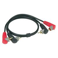 Klotz AT-CCA0200 stereo twin kabel 2x RCA male haaks 2m (set van 2) - thumbnail