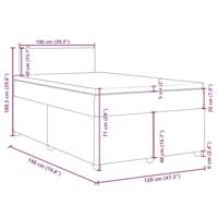 Boxspring met matras stof zwart 120x190 cm - thumbnail