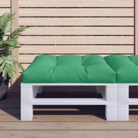 VidaXL Palletkussen 70x70x12 cm stof groen - thumbnail