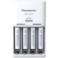 Batterij-oplader PANASONIC Eneloop Basic BQ-CC51 + 4x AAA 800 mAh (K-KJ51MCD04E) - thumbnail