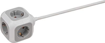 Brennenstuhl ALEA-Power socket kubus 4-voudig (met 1,4 m kabel en kinderbeveiliging) - 1150090