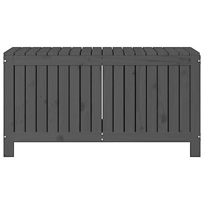 Tuinbox 115x49x60 cm massief grenenhout grijs
