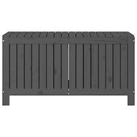 Tuinbox 115x49x60 cm massief grenenhout grijs - thumbnail