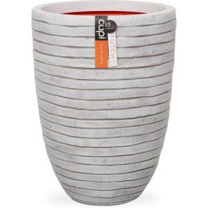 Capi bloempot nature row elegant laag 36x47 cm ivoorkleurig krwi782