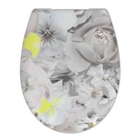 Toiletzitting Cedo Gardeners Bliss Softclose Grijs Geel - thumbnail